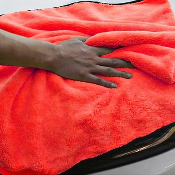 Пушистое автомобильное полотенце из микрофибры для сушки краски, 90х60 см