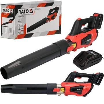 YATO DMUCHAWA AKUMULATOROWA ODKURZACZ DO LIŚCI ŚGNIEGU 18V 4 AH + ŁADOWARKA