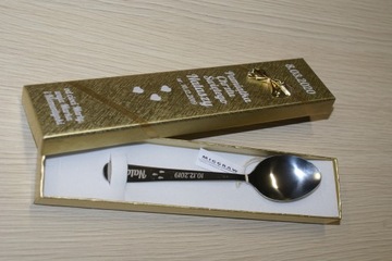 Ложка с гравировкой подарок на крещение годовалому.