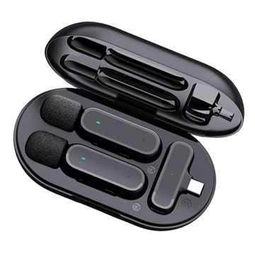 Портативный беспроводной петличный микрофон DSP с автоматическим подключением Plug Play 2