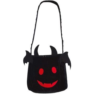 KOSZYK na cukierki NIETOPERZ oczy CZARNY HALLOWEEN
