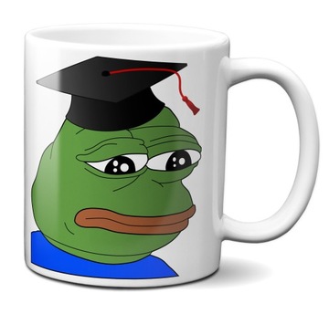 Kubek Smutny Pepe Żaba Memy Student Sesja 330ml