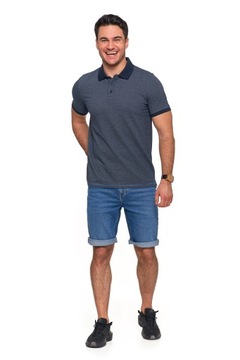 МУЖСКАЯ ФУТБОЛКА ПОЛО MORAJ ELEGANT ЖАККАРДОВЫЙ УЗОР РАЗМЕР. М