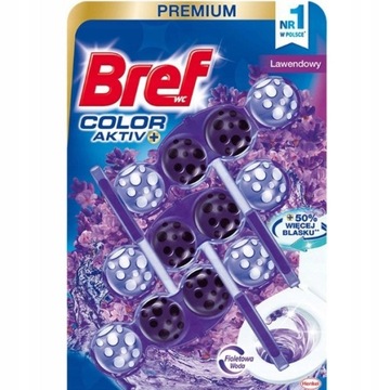 Bref Color Aktiv zawieszka barwiąca wodę WC Lawenda 3x50g
