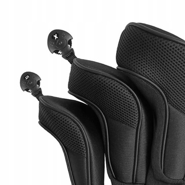 3x сетчатая деревянная крышка для головы для гольфа, защитная крышка для головы