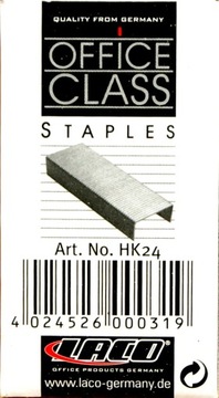 10x 1000szt zszywki biurowe stalowe Grand 24/6