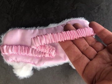 МАСКА ДЛЯ ВЕК ДЛЯ СНА, СНА, РАССЛАБЛЕНИЯ, плюшевый мишка, белый OLDMAN PLUSH