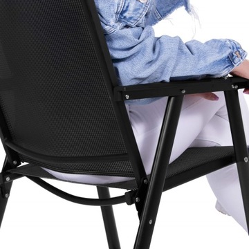 СКЛАДНОЙ САДОВЫЙ СТУЛ ДЛЯ ТЕРРАСЫ БАЛКОН САДОВЫЙ СТУЛ ПРОЧНЫЙ МЕТАЛЛ