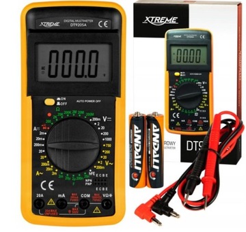 Multimetr ręczny Xtreme DT9205A