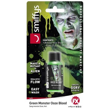 Krew ZIELONA sztuczna Potwór Zombie 28ml Halloween