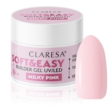 Claresa Żel budujący Soft&Easy MILKY PINK 12g