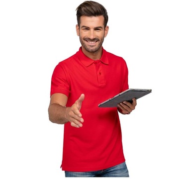 POLO KOSZULKA MĘSKA POLÓWKA JHK CZERWONA RED XXL