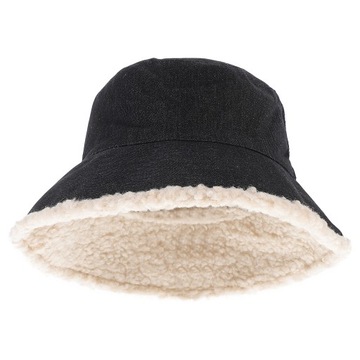 Modna zimowa ciepła czapka typu bucket Premium