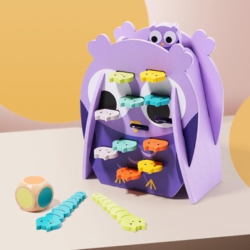 Игрушка для складывания и балансировки в форме совы. Игра с