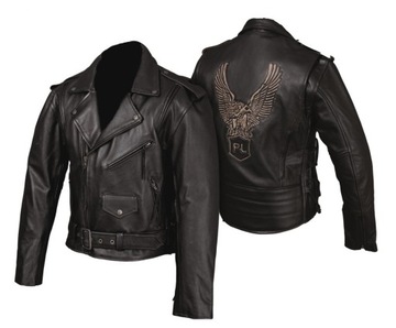 KURTKA MOTOCYKLOWA RAMONESKA Z ORŁEM KSM004 3XL