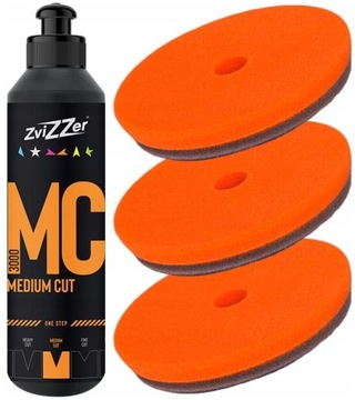 ZviZZer MC3000 3х УНИВЕРСАЛЬНЫЕ ЖЕЛТЫЕ СРЕДНИЕ ПОДУШКИ