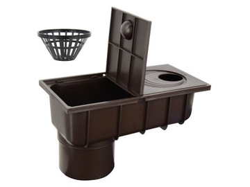 OSADNIK RYNNY DOLNY REWIZJA WPUST 110 mm BRĄZ