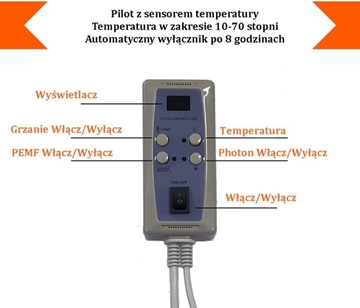 Materac mata turmalinowa magnetyczna PEMF grzejąca photon nefrytowa Gateway