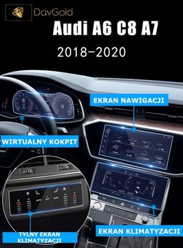 Защитный коврик из фольги PREMIUM UV VIRTUAL COCKPIT стойка AUDI A6 C8
