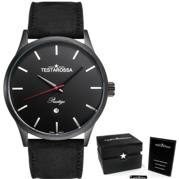 Elegancki Zegarek Męski TESTAROSSA datownik +BOX