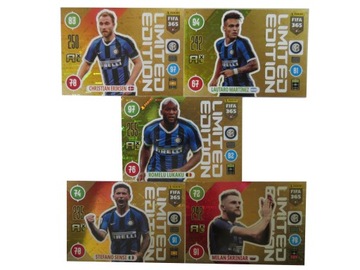 PANINI FIFA 365 2021 5 LIMITED INTER LUKAKU ERIKSEN MARTINEZ SENSI SKRINIAR