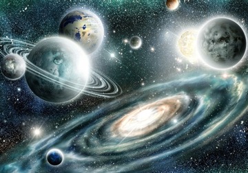FOTOTAPETA KOSMOS GWIAZDY GALAKTYKA PLANETY254X184