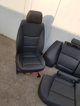 Передние кожаные сиденья, диван, салон BMW E91 до рестайлинга Европа