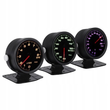 Комбинация датчиков OBD2 60 мм, 17 цветов, 3 датчика