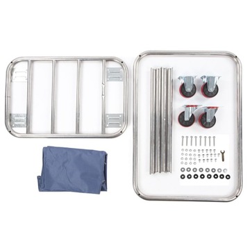 Прочная промышленная корзина для белья из нержавеющей стали.