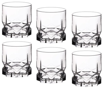 AMBITION SZKLANKI DO WHISKY DIAMOND 6SZT 325ML