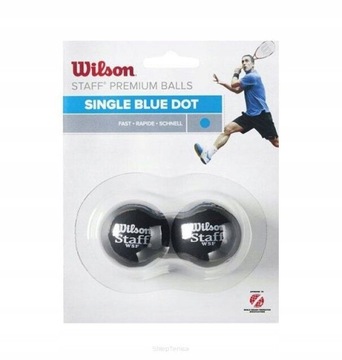 Piłki do squasha Wilson Staff Premium kropka niebieska 2szt