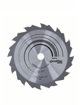 Piła tarczowa widiowa fi.160mm 12zębów otw.16mm Bosch 2608640784