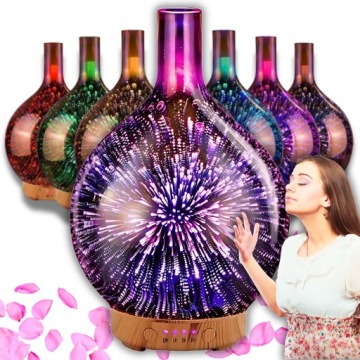 Zvlhčovač vzduchu Noční Lampa Difuzér Rgb Aromaterapie Efekt