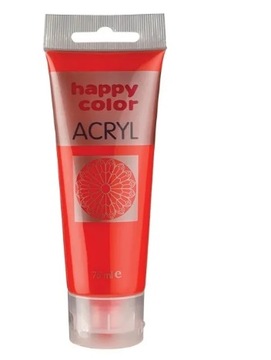 FARBY AKRYLOWA JASNY CZERWONY Happy Color 75ml