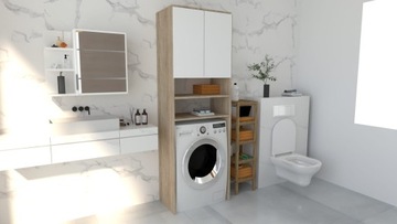 ШКАФ В ВАННОЙ КОМНАТЕ НАД СТОЙКОЙ СТИРАЛЬНОЙ МАШИНЫ ПОЛКА SONOMA