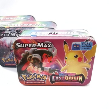 KARTY POKEMON GO - ZESTAW KART METALOWY BOX PUSZKA
