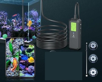 ЭНДОСКОПНАЯ КАМЕРА СО СВЕТОДИОДНЫМИ ДИОДАМИ 5 М, Водонепроницаемый IP67, ПОЛУЖЕСТКИЙ КАБЕЛЬ