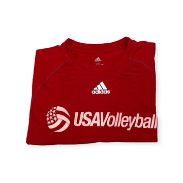 Мужская красная футболка ADIDAS VOLLEYBALL USA S