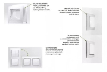 Двойной лестничный выключатель 10AX Белый Simon 54