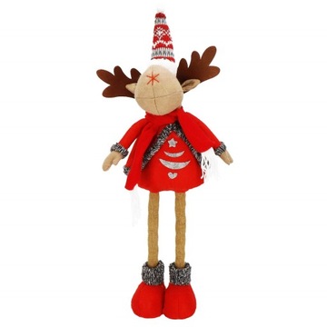 ТЕЛЕСКОПИЧЕСКИЙ РОЖДЕСТВЕНСКИЙ ОЛЕНЬ ПОД РОЖДЕСТВЕНСКОЙ ЕЛКОЙ 65см ОРНАМЕНТ РОЖДЕСТВЕНСКОЕ УКРАШЕНИЕ