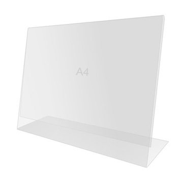 Stojak informacyjny / prezenter plexi poziomy - A4