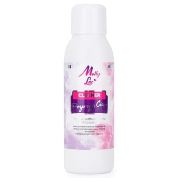 MOLLY LAC CLEANER PŁYN DO PAZNOKCI HYBRYD ODTŁUSZCZACZ PRZEMYJĘ CIĘ 100ml