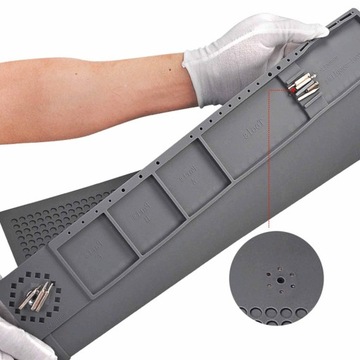 БОЛЬШОЙ серый силиконовый сервисный коврик для пайки