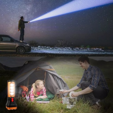 МОЩНЫЙ МНОГОФУНКЦИОНАЛЬНЫЙ ФОНАРИК 13 x T6 СВЕТОДИОДНЫХ ВОЕННЫХ СВЕТОДИОДОВ