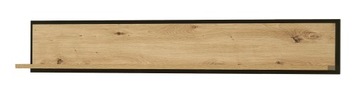Półka wisząca Karia 120cm dąb artisan + czarny