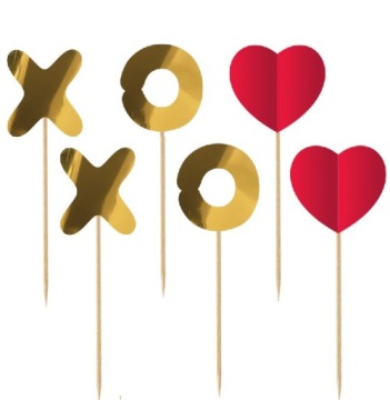Топпери декорація день святого валентина LOVE Xo Xo