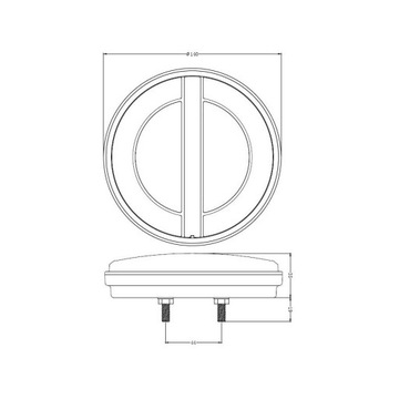 Lampa tylna zespolona LED części przyczepy lawety