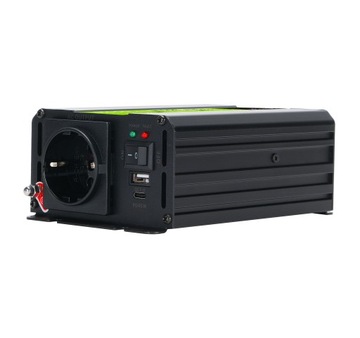 Автомобильный преобразователь Green Cell GC Duo 12 В и 24 В 300 Вт/600 Вт USB-C 45 Вт