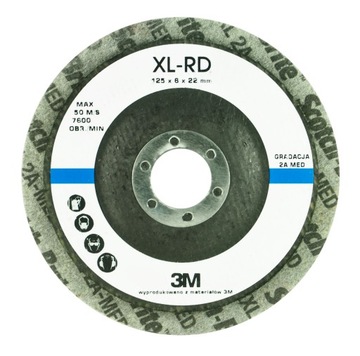 DYSK WŁÓKNINA SPRASOWANA XL-RD 126x6x22 2A MED
