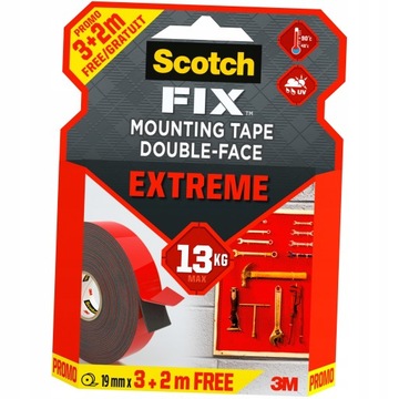 Tasma Dwustronna Mocna 3M SCOTCH EXTREME Promo 5m